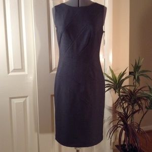 Calvin Klein Charcoal  Career Sheath Dress